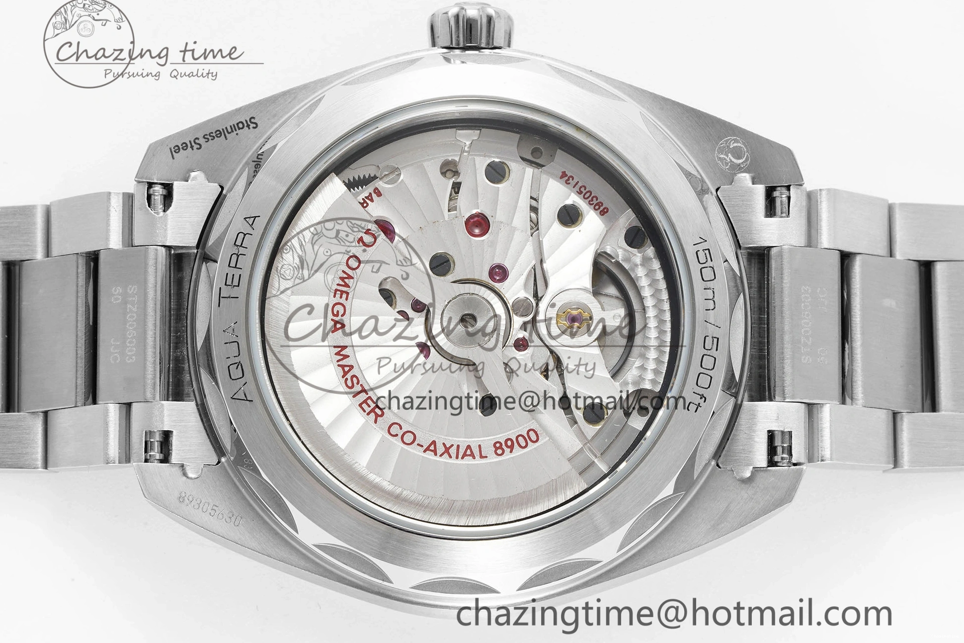 1222 MultiPurpose Aqua Terra 150M SS JQK 1:1 Best Edition Black Dial SS Hand on SS Bracelet A 7833